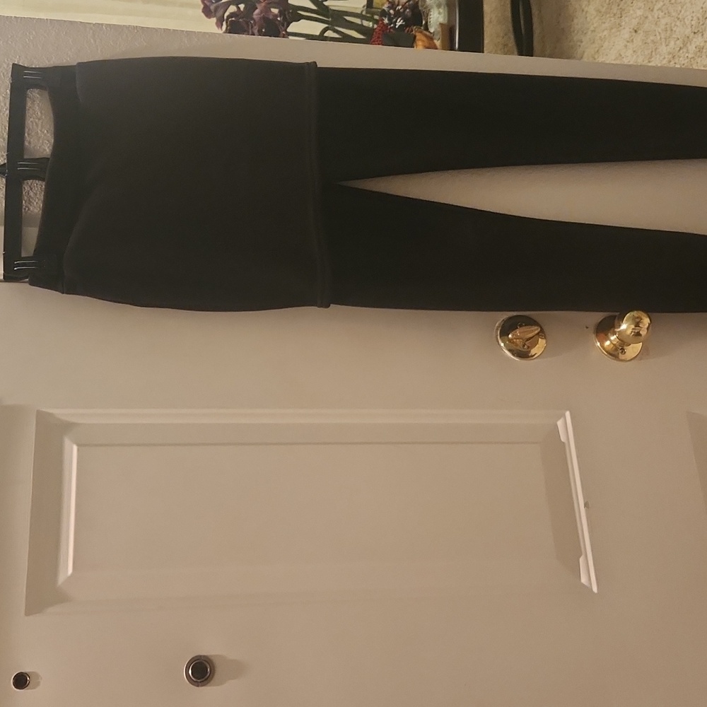 QicAisi black pants with attached skirt size XL/XXL